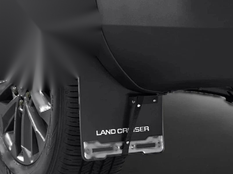 TOYOTA LAND CRUISER 250 4 x Mud Flaps Black Front Rear