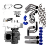 Maxpeedingrods 76mm 3" turbo intercooler pipe Kit +T3 Turbo Turbocharger .63 A/R oil cooled