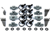 Motorcycle Fairing 8 x Dzus Black D-Ring Bail Handle Fasteners