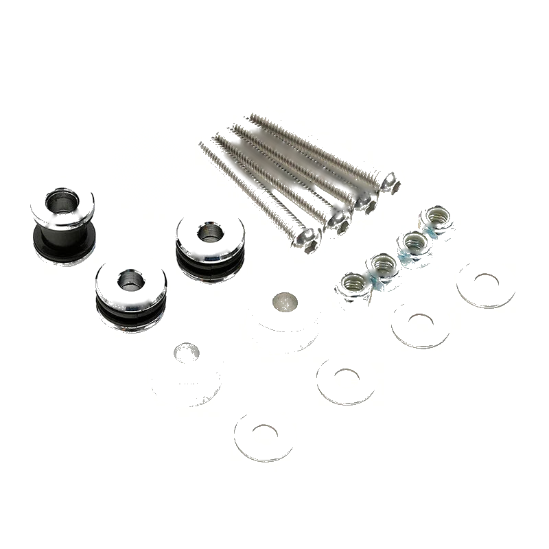 Harley Softail Fatboy Chrome Sissy Bar Docking Hardware Kit (2000 - 2017)