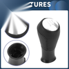 Honda Accord (2003-2008) - Plastic Black Silver Tone 5 Speed Gear Shift Knob