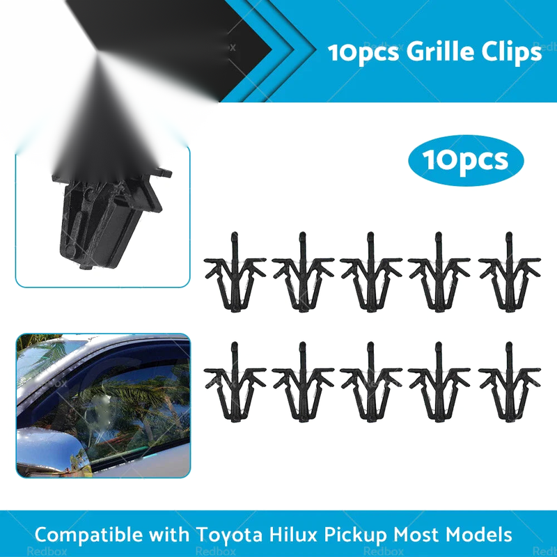 Toyota Hilux Pickup 10 x Grille Clips (1984-2004)