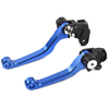 Suzuki RM125 RM250 RM85 Blue Pivot Brake Clutch Levers (2001-2008)
