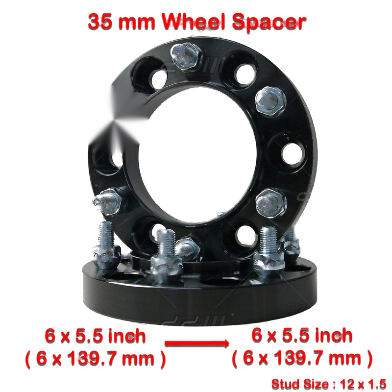 Toyota Hilux VIGO REVO Prado 35mm 12x1.5 Hub Centric Wheel Spacers (2005-2023)