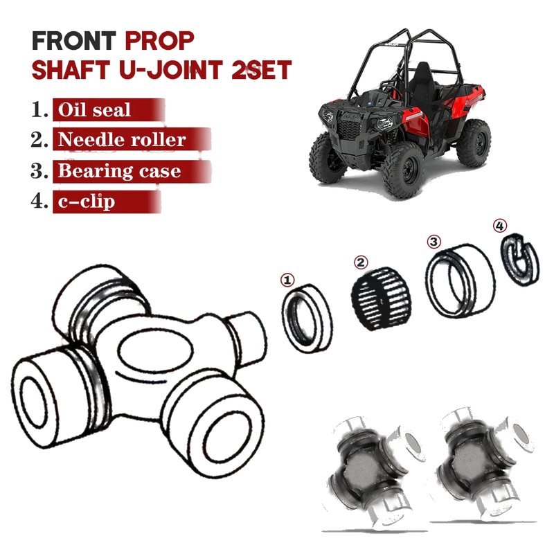 Polaris Xplorer 500 400 250 Xpedition 425 325 Front Prop Shaft U-Joint 2 x