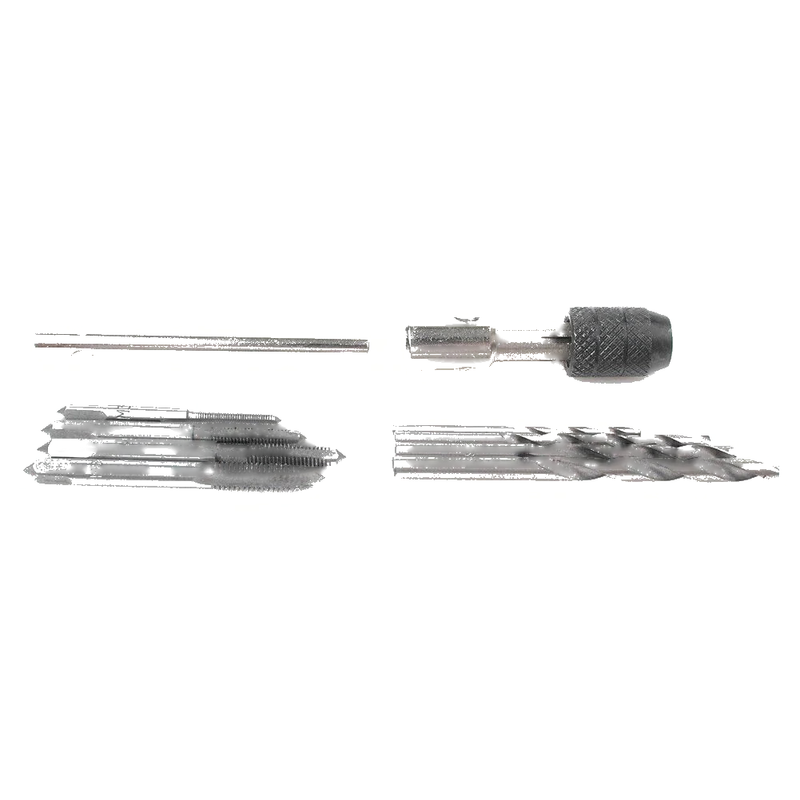 Make & Model M3-M6 Metric Tap Reamer T-Handle Wrench & Twist Drill Bit Kit