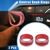 Toyota Camry 2 x Car AC Climate Control Knob Rings (2021–2023)