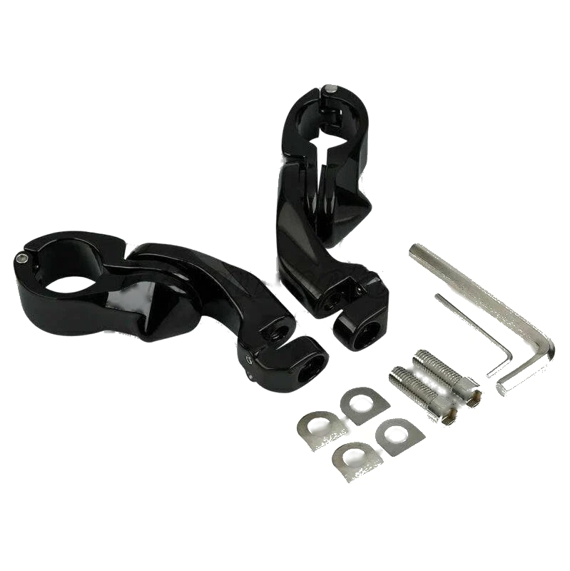Harley Black Small Footrest Pegs 1.25"