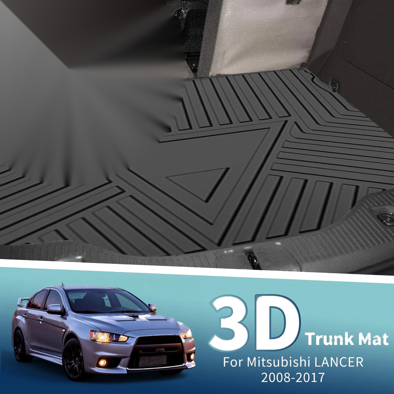 Mitsubishi Lancer (2008-2017) 1 Pc Flat Face Cargo Liner Rear Trunk Mat
