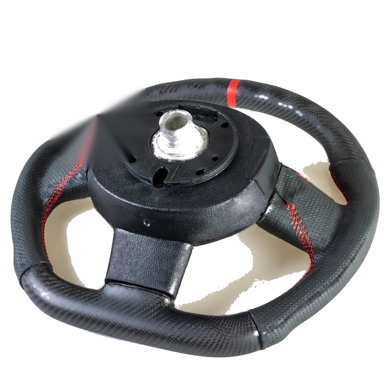 Mini R55 R56 R57 R60 R61 Flat Bottom Matte Carbon Leather Steering Wheel (2006-2016)