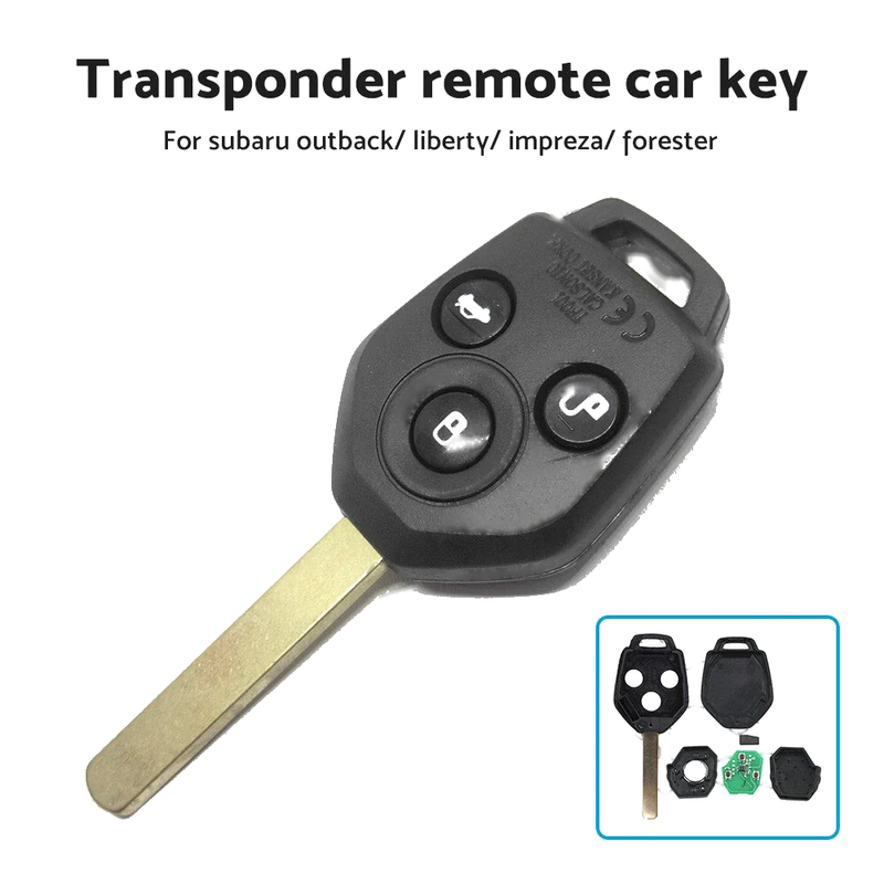 Subaru Outback, Liberty, Impreza, Forester Transponder Remote Car Key