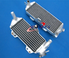 Kawasaki KX250 Aluminum Radiator + Blue Silicone Hose (1988-1989)