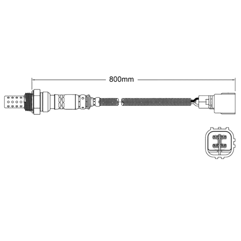 Toyota RAV4 Post Cat Oxygen O2 Sensor (2000–2003)