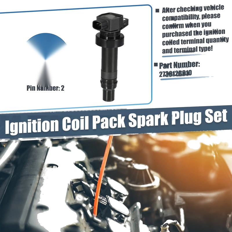 Hyundai Accent 1.6L (2004-2015) - 1 Pcs Black Ignition Coil