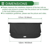 Mercedes-Benz ML350 5 Seat Retractable Cargo Cover (2012-2015)