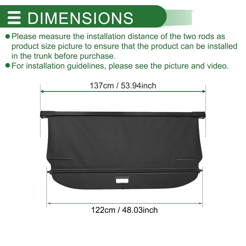 Mercedes-Benz ML350 5 Seat Retractable Cargo Cover (2012-2015)