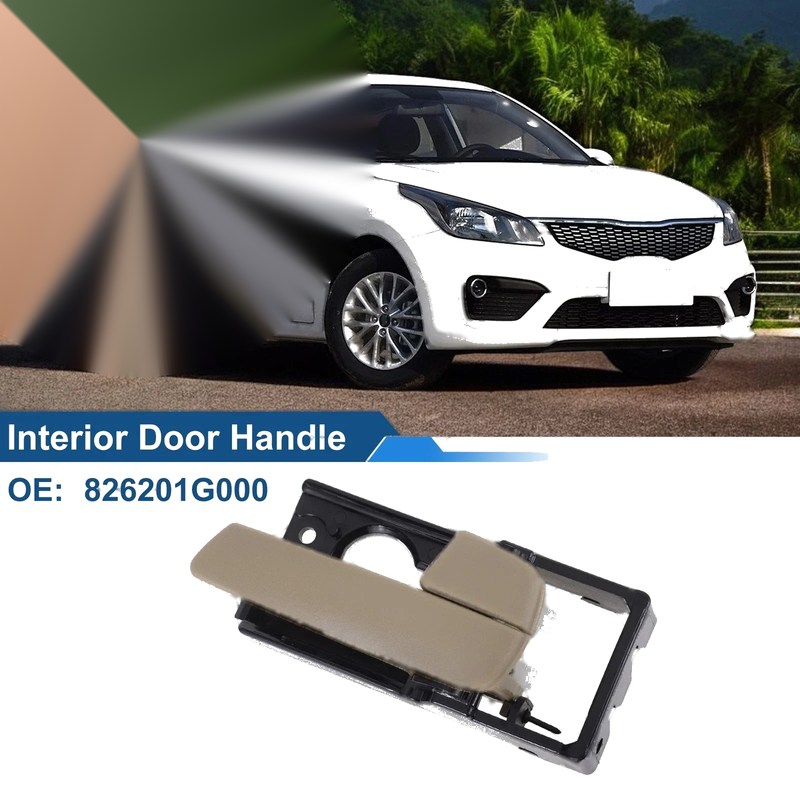 Kia Rio (2012-2017) Beige Black Front Driver Side Door Handle