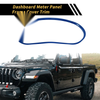 Jeep Wrangler JK JKU (2011-2017) Blue Dashboard Meter Panel Frame Cover