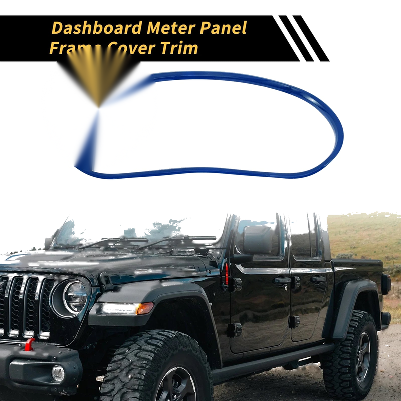 Jeep Wrangler JK JKU (2011-2017) Blue Dashboard Meter Panel Frame Cover