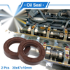 Make Model Oil Seal 30x47x10mm FKM Brown 2 x