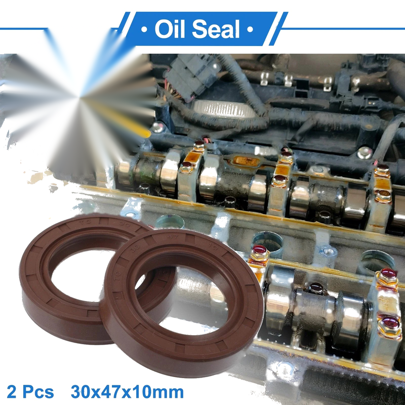 Make Model Oil Seal 30x47x10mm FKM Brown 2 x