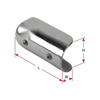 35mm Round Gunnel - 316 Stainless Steel Gunwhale End Cap