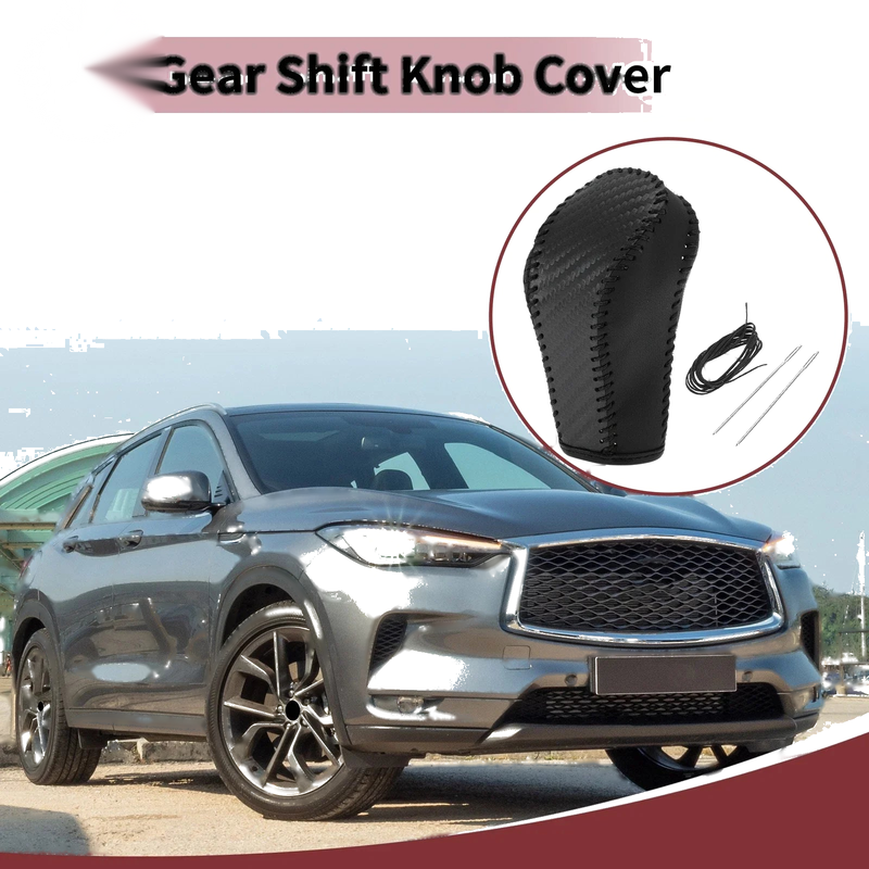 G37 1 x Gear Shift Knob Cover Black Faux Leather (2008-2013)