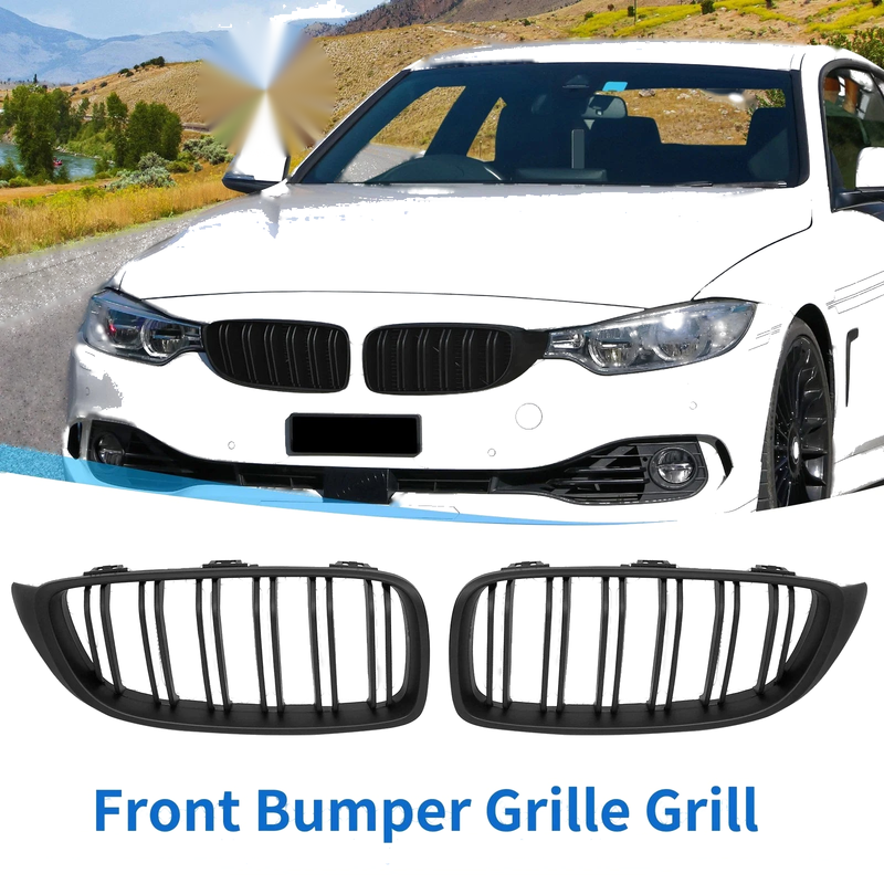 BMW F32 Matte Black Kidney Grille (2013-2018)