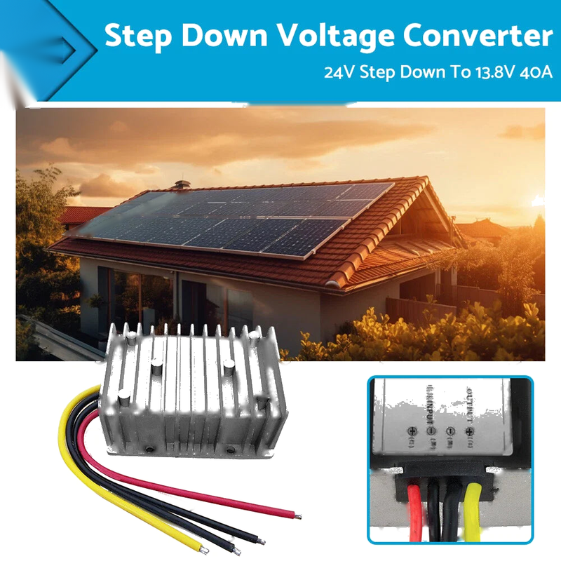 24V to 13.8V 40A Waterproof Power Converter Regulator