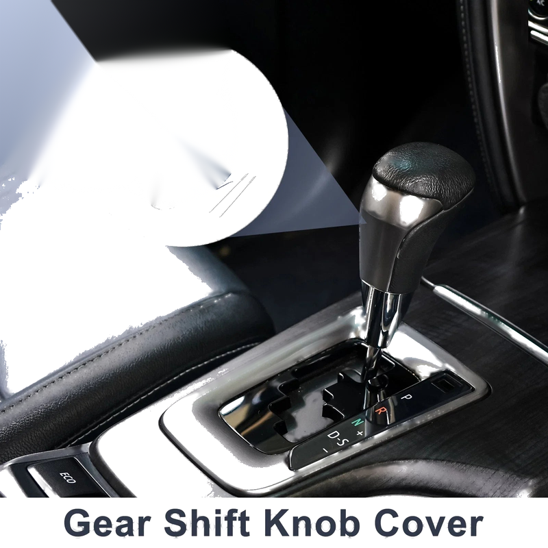 Toyota Camry Gear Shift Knob Cover Black carbon fiber Blue (2019–2022)