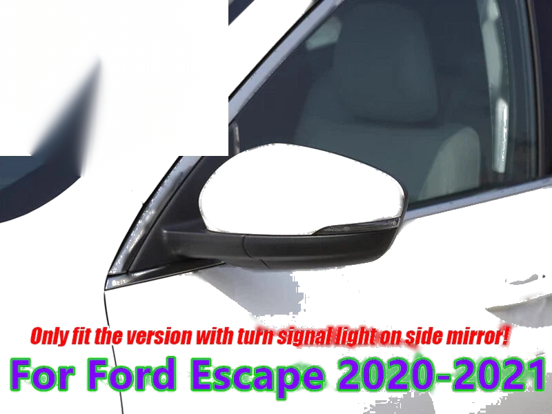 Ford Escape Left White Turn-Signal Hole Side Mirror Cover Cap (2020–2021)