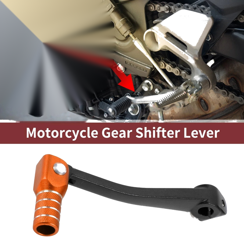 Bosuer 125 Black Lever Orange Head Shifter Lever
