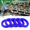 Oil Seal 35x50x8mm TPU High Pressure Blue 5 Pcs