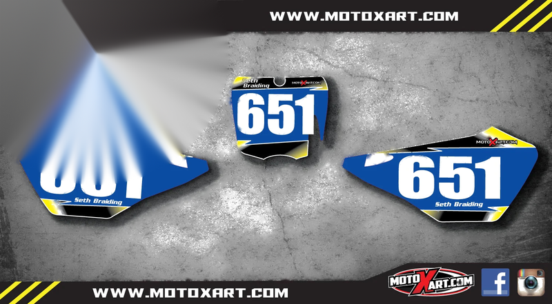 Cobra CX 65 Custom Number Plates Decals Graphics 2007-2015