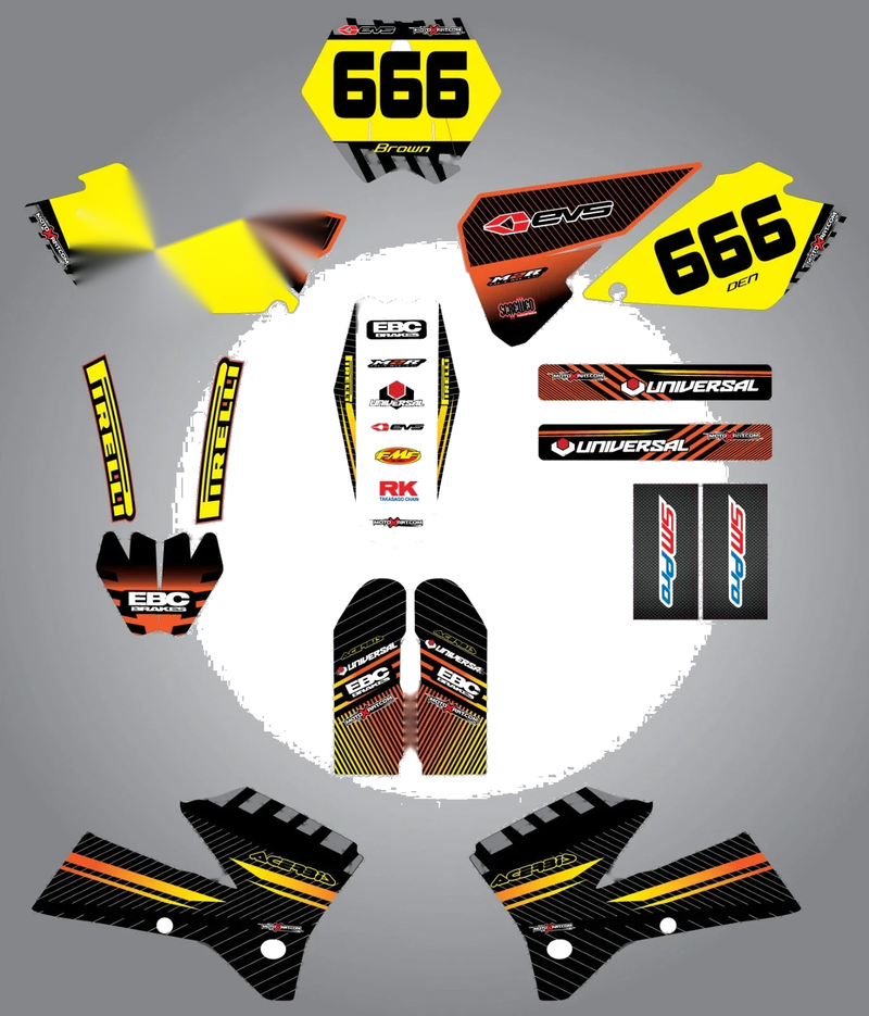 2005-2006 KTM 125 SX Full Sticker Kit