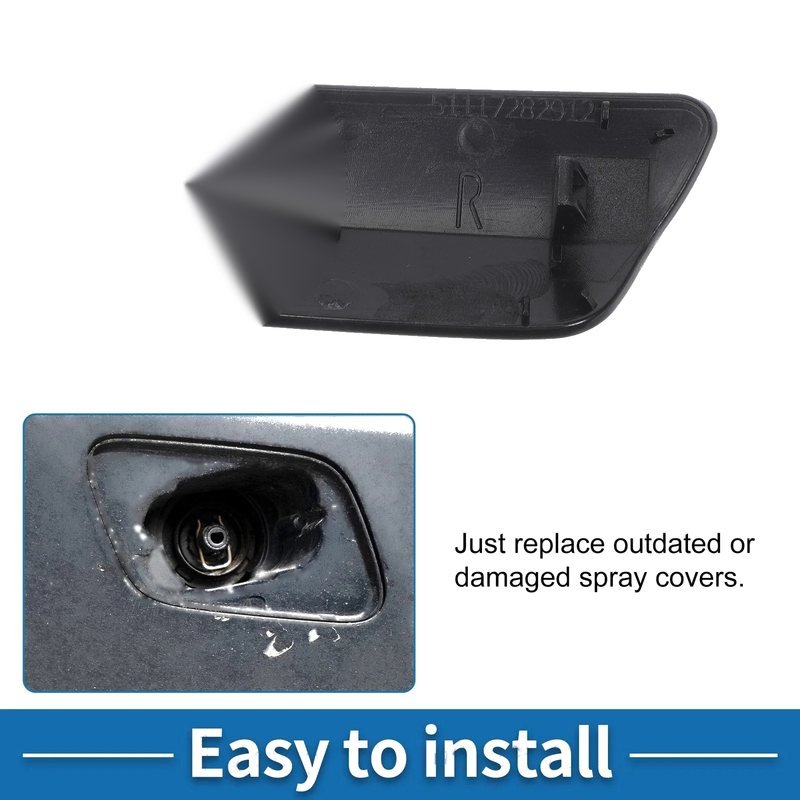 BMW 640i Washer Nozzle Cover Cap Front Right (2012-2015)