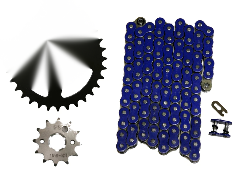 Yamaha Breeze 125 Blue Drive Chain 520x74 & 12/32 Sprockets (1989–2004)