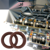 Oil Seal 2 x Seal Ring Rotary Shaft Seal FKM Rubber 35x47x10mm Brown