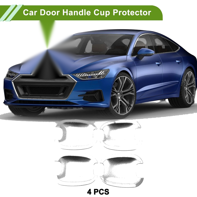 Chevy Malibu Cruze Chrome Silver Tone 4 Pcs Door Handle Cup Protector
