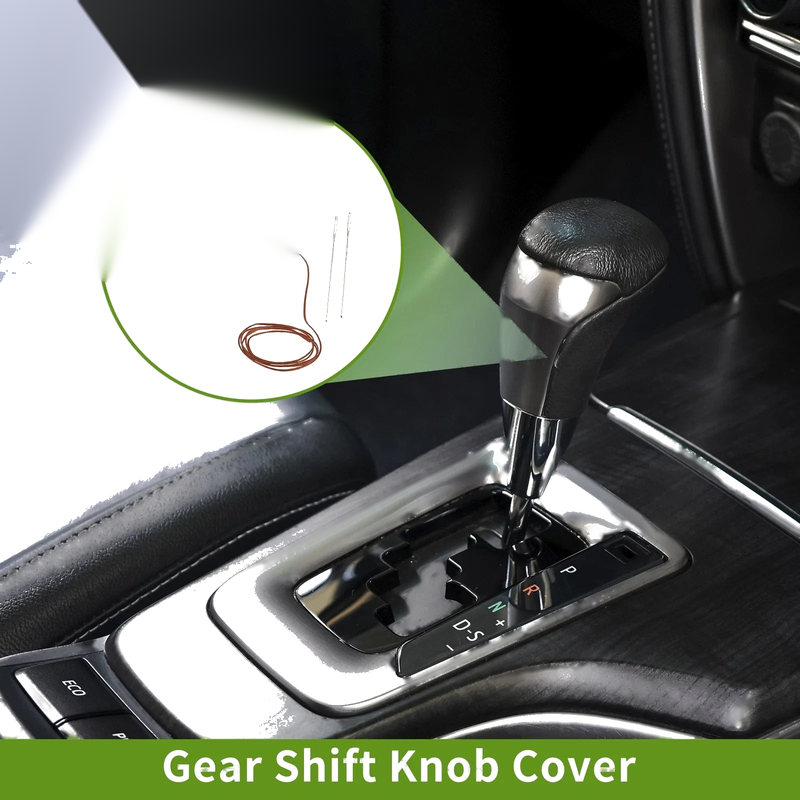 Toyota CH-R 1 Pc Car Gear Shift Knob Cover Pebbled Black Brown (2018–2022)