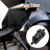 Motorcycle Hose 8mm Dia Aluminum Alloy Fuel Filter Cleaner Black