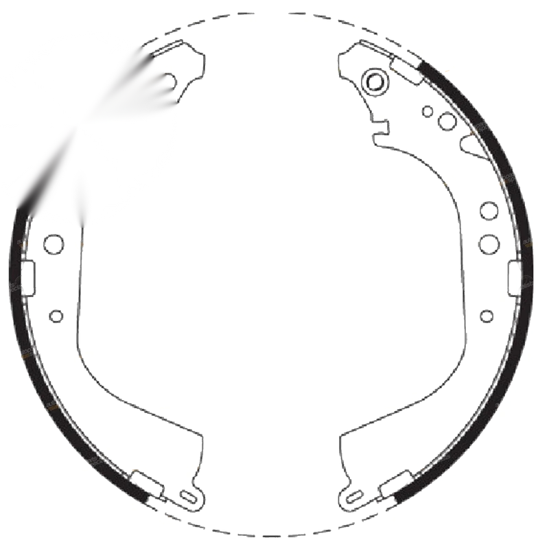 Patrol GQ Y60 4x4 & Maverick DA Rear Brake Shoes Set (1987–1994)