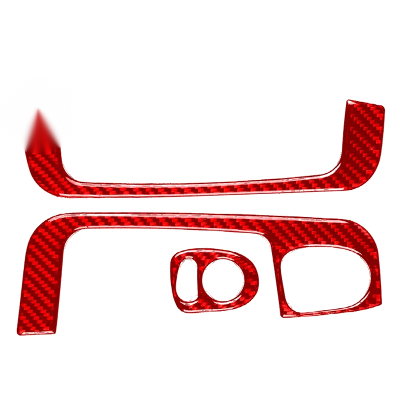 Fiat 500 Carbon Fiber Door Armrest Handle Trim (2012-2015)