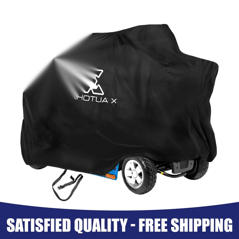 140CM Universal Motorcycle Mobility Scooter Cover 190T Polyester Black