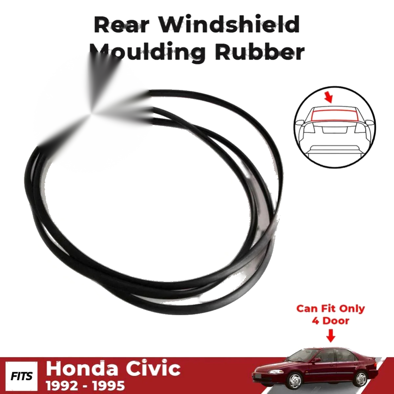 Rear Windshield Moulding Rubber Fits Honda Civic EG EJ EH Sedan 1992-1995