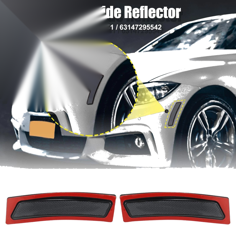 BMW F30 340i Bumper Reflector Smoky Black