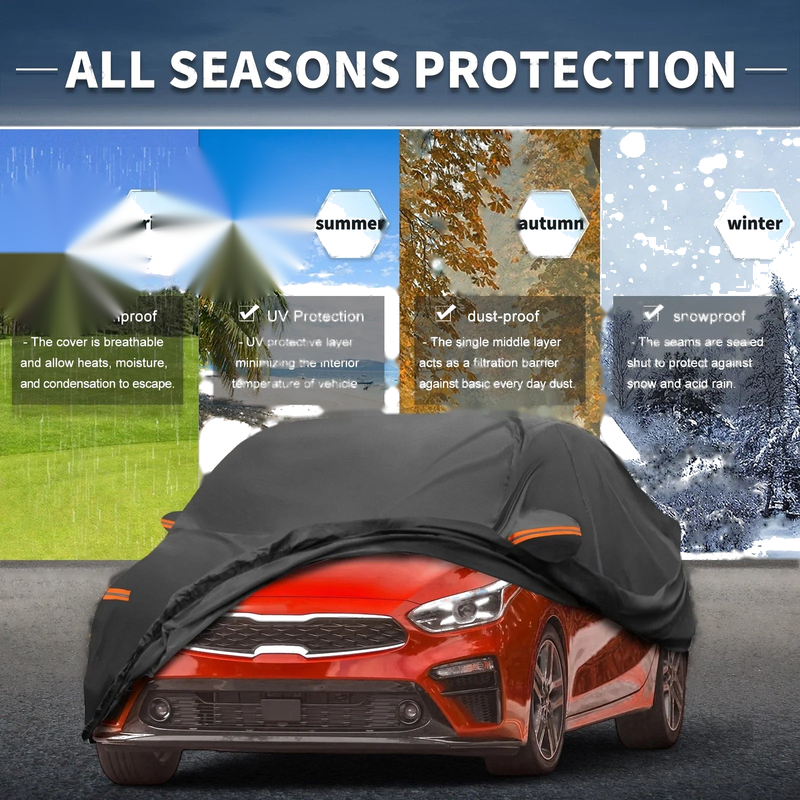 Kia Forte Sedan Waterproof Aluminum Film Car Cover (2010-2023)