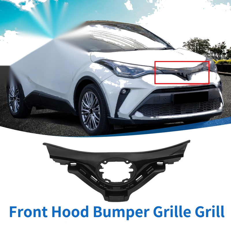 Toyota CHR (2018-2019) Black Front Hood Bumper Grille