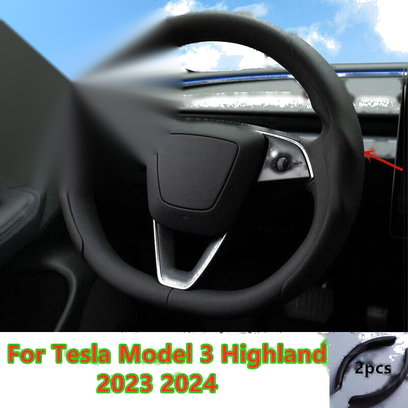 Tesla Model 3 Highland Steering Wheel Cover Fur Suede (2023–2024)
