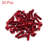 30pcs Universal Red M6 x 20mm Motorcycle Metal Fairing Hexagon Bolts Screws